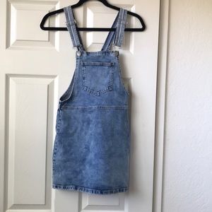 Denim overall dress